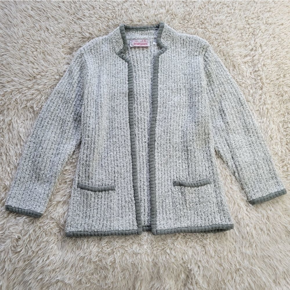 Vintage Sportlights Nubbly Knit Sweater Jacket M